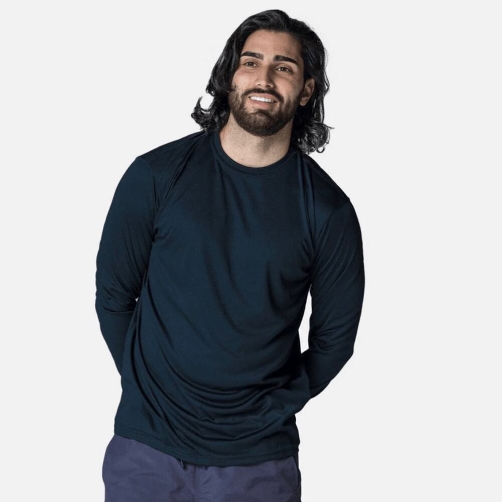 NEW Vapor Apparel Men's Solar Long Sleeve Performance Shirt SIZE S Black